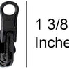 Zipper Repair Kit - #5 YKK Vislon Reversible Sliders - 3 Sliders + 14 Top Stops - Made in The United States - Color: Black
