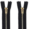 YKK® #4.5 Pants Brass Zippers - Black & White