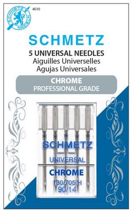 Schmetz Chrome Universal Machine Needles Size 14/90 5/Pkg