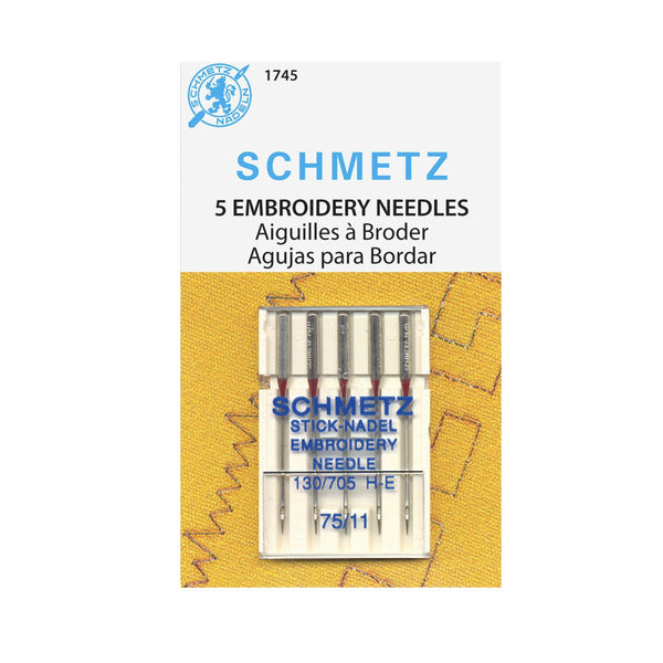 Schmetz Embroidery Needles - Size 75/11