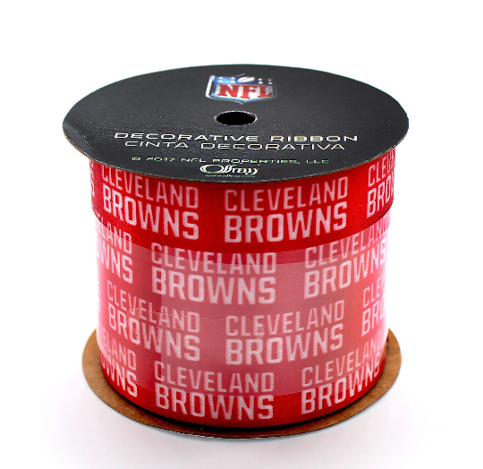 Browns NFL Printed Ribbon