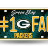 Green Bay Packers NFL #1 Fan Metal License Plate