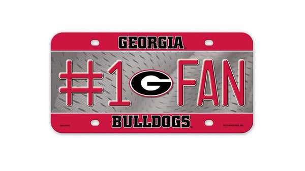 Georgia Bulldogs NCAA #1 Fan Metal License Plate