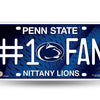 Penn State NCAA #1 Fan Metal License Plate