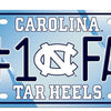 North Carolina NCAA #1 Fan Metal License Plate