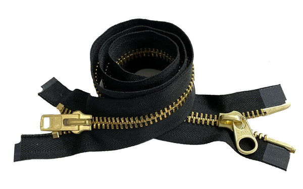 YKK® #10 "2-Way" Brass Separating - Extra Heavy - "Coveralls