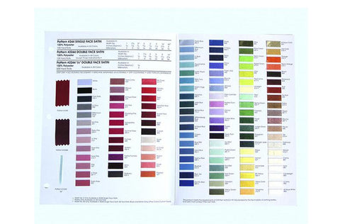 Ribbon Color Cards