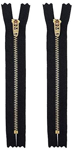 YKK® #4.5 Pants Brass Zippers - Black & White