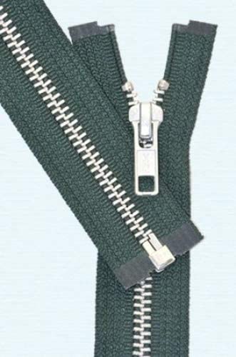 YKK #5 Aluminum Jacket Metal Zipper - Separating - Stock Colors