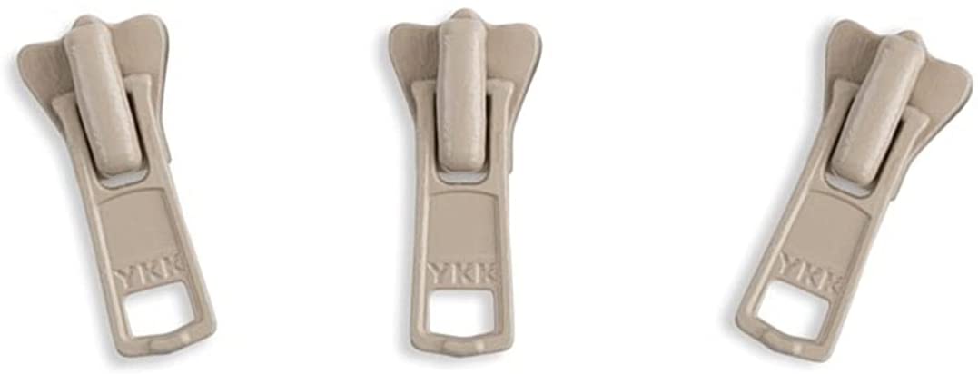 Zipper Repair Kit - #3 YKK Vislon Sliders - Choose Your Color - 3 Sliders Per Pack - Made in The United States