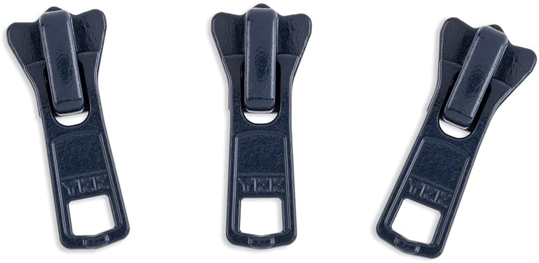 Zipper Repair Kit - #3 YKK Vislon Sliders - Choose Your Color - 3 Sliders Per Pack - Made in The United States