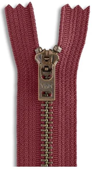 YKK #5 Antique Brass Jeans Zippers - Stock Colors 1