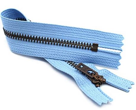 YKK #5 Antique Brass Jeans Zippers - Stock Colors 1