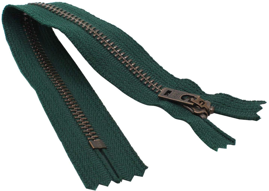 YKK #5 Antique Brass Jeans Zippers - Stock Colors 1