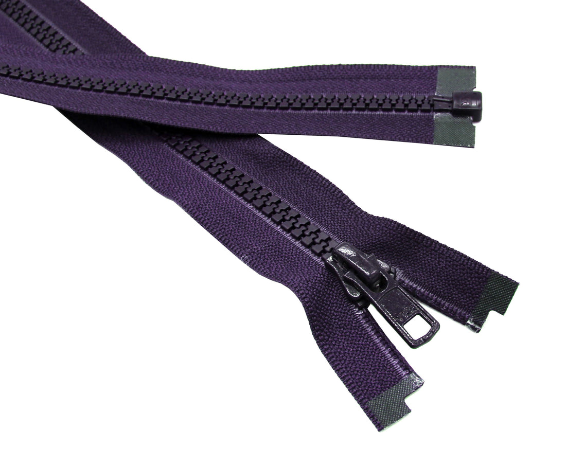 YKK® #5 Vislon Molded Plastic Separating Zippers - Non-Stock Colors