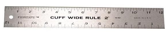 Fairgate Cuff Width Ruler