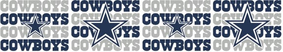 Dallas Cowboys 2.5" - Officially Licensed - NFL Ribbon