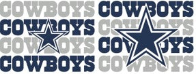 Dallas Cowboys 2.5" - Officially Licensed - NFL Ribbon