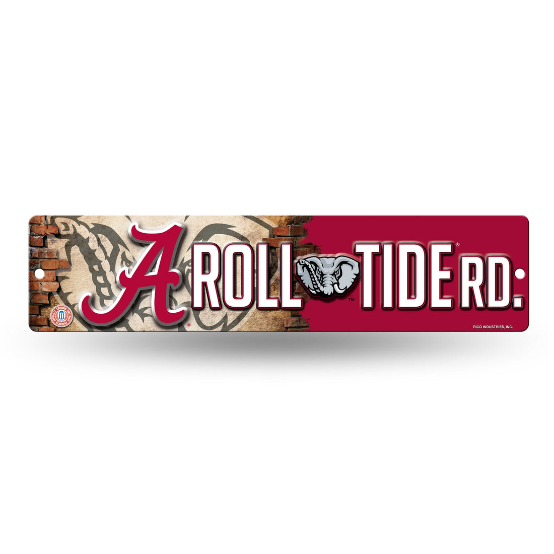 Alabama Crimson Tide Plastic 4" x 16" Street Sign