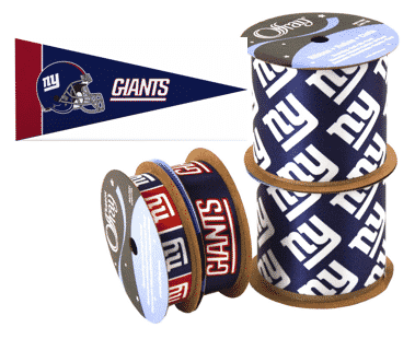 Giants NFL Printed Ribbon