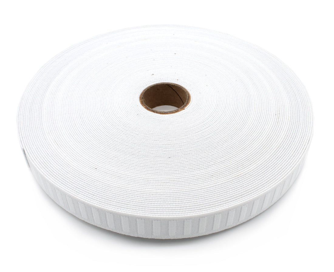 Non-Roll Woven Elastic - Black or White