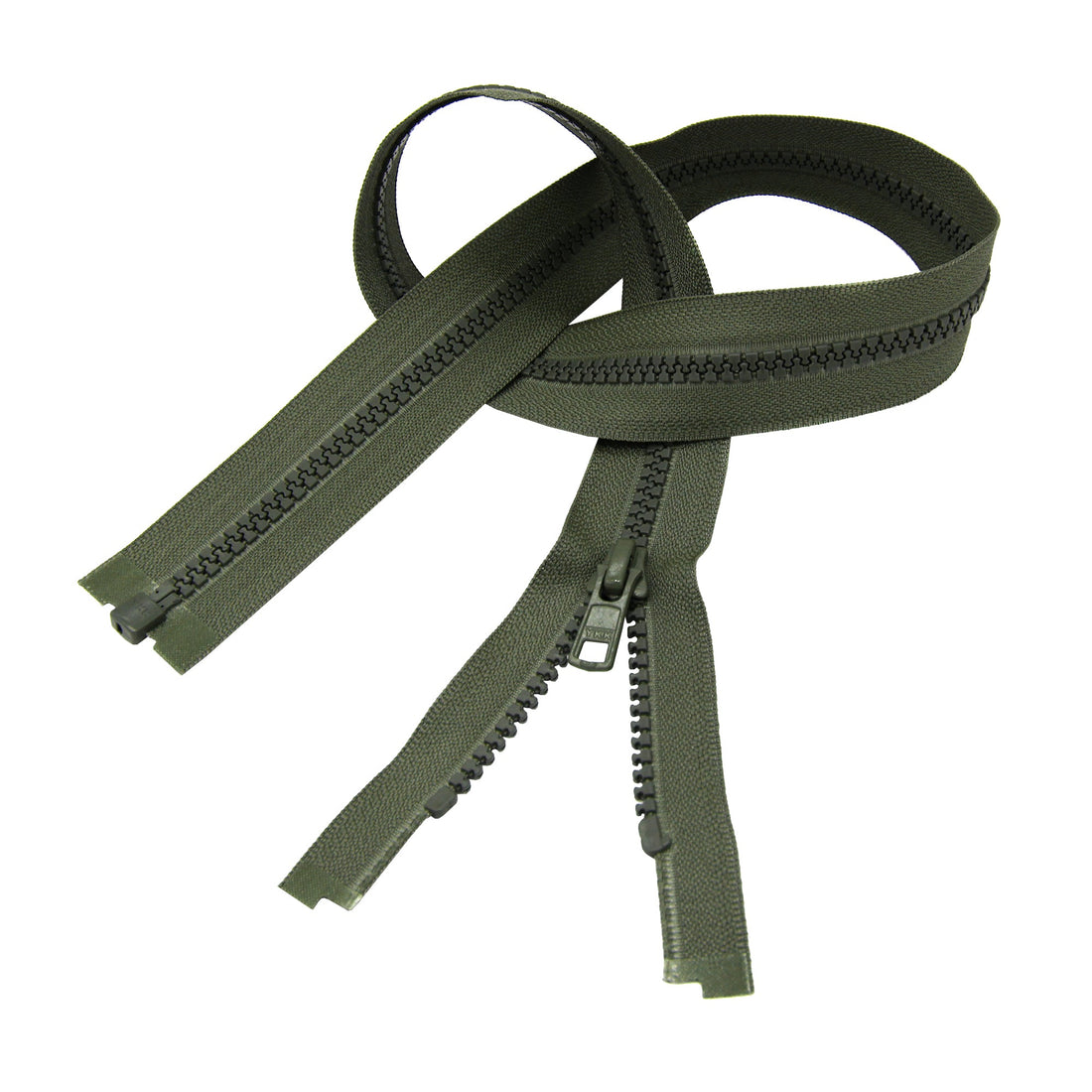 YKK® #5 Vislon Molded Plastic Separating Zippers - Non-Stock Colors