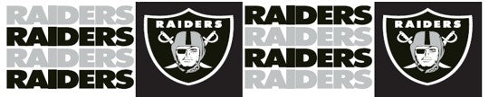 Las Vegas Raiders 2.5" Officially Licensed - NFL Ribbon