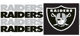 Las Vegas Raiders 2.5" Officially Licensed - NFL Ribbon