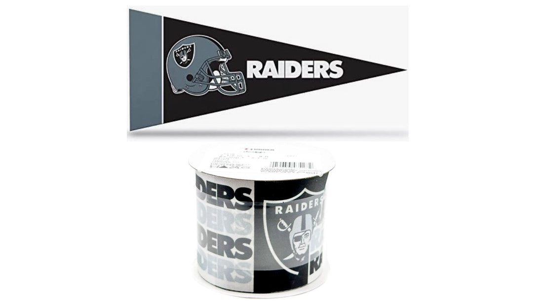 Las Vegas Raiders 2.5" Officially Licensed - NFL Ribbon