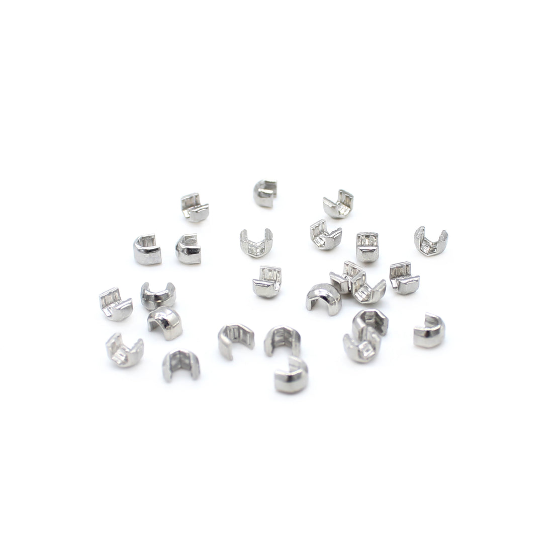 YKK Nickel Top Stops - 30 Per Pack