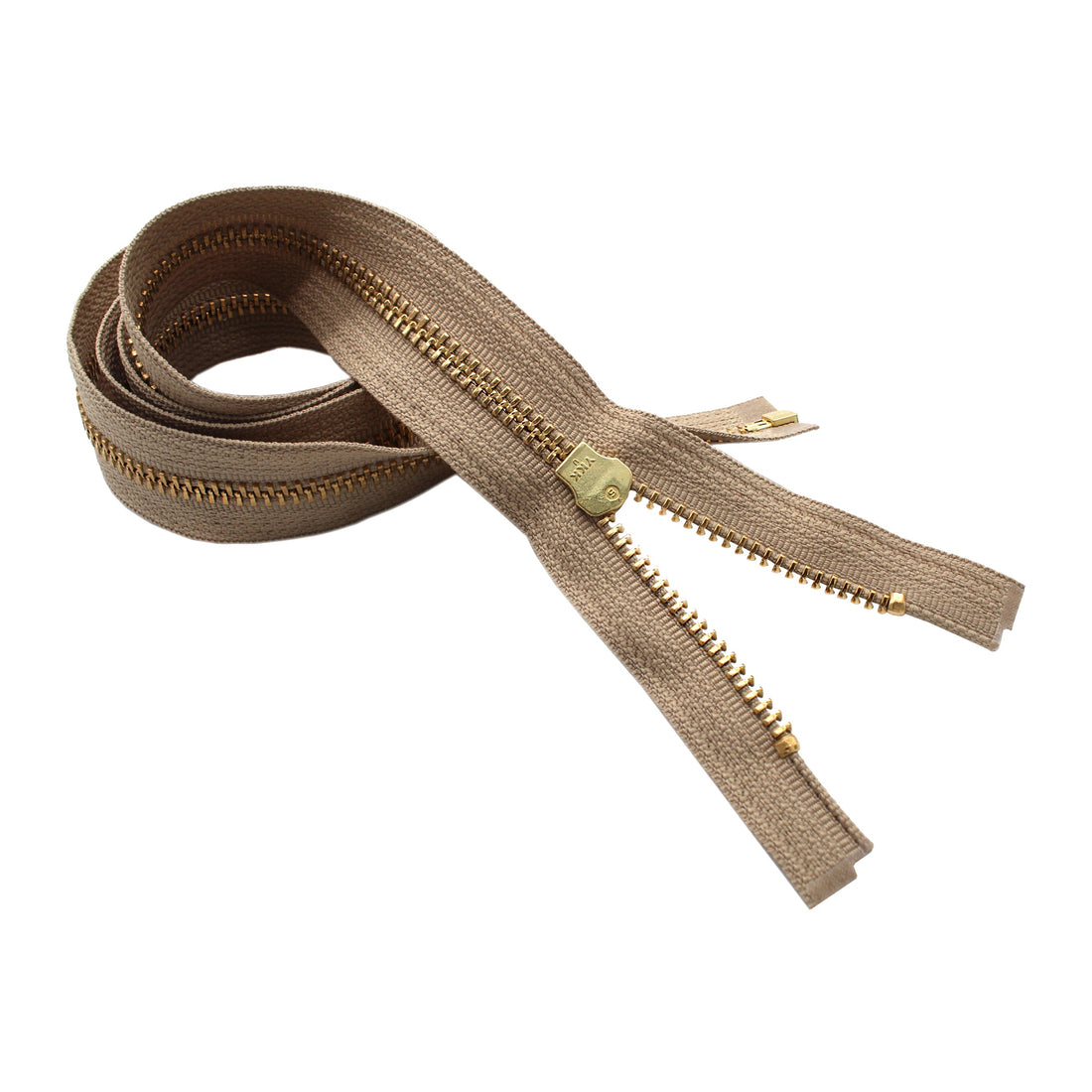 YKK #5 Brass Jacket Separating Zippers - Stock Colors