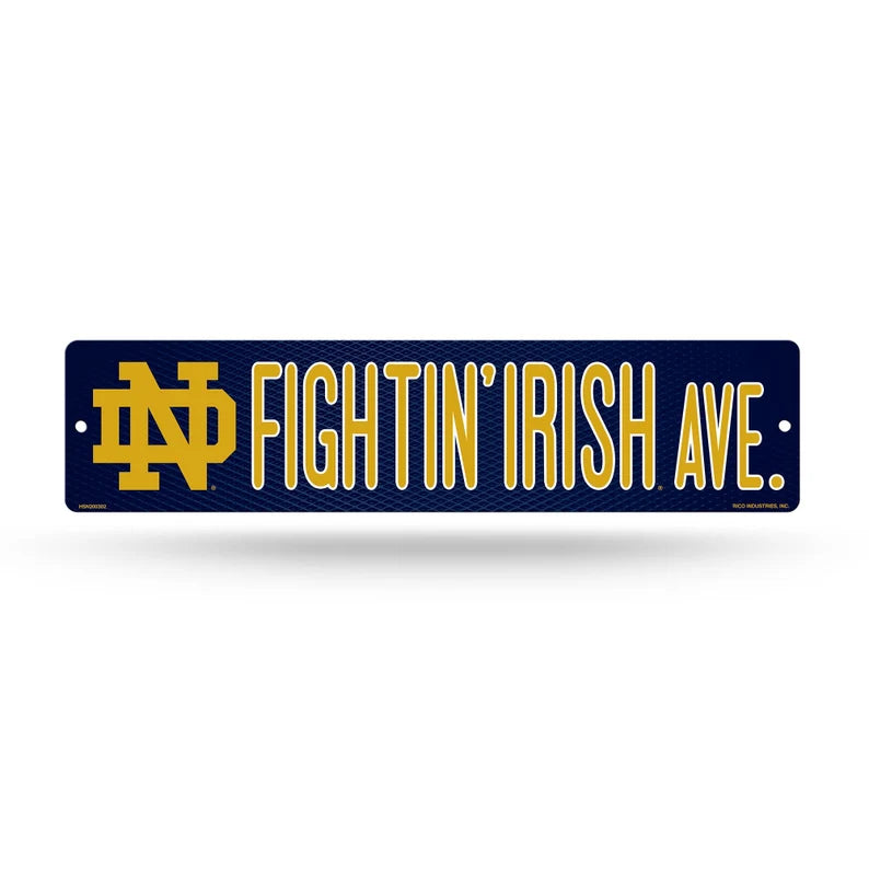 Notre Dame 4" x 16" Street Sign