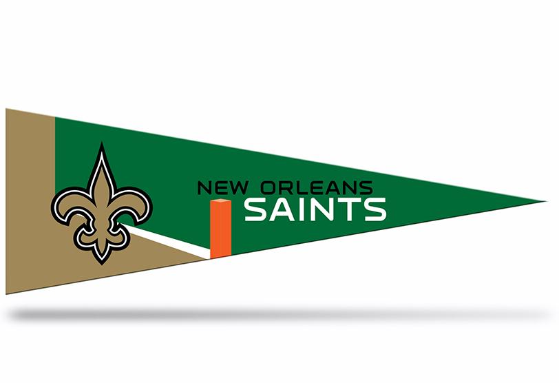 New Orleans Saints NFL Small Pennant, 5" x 15"