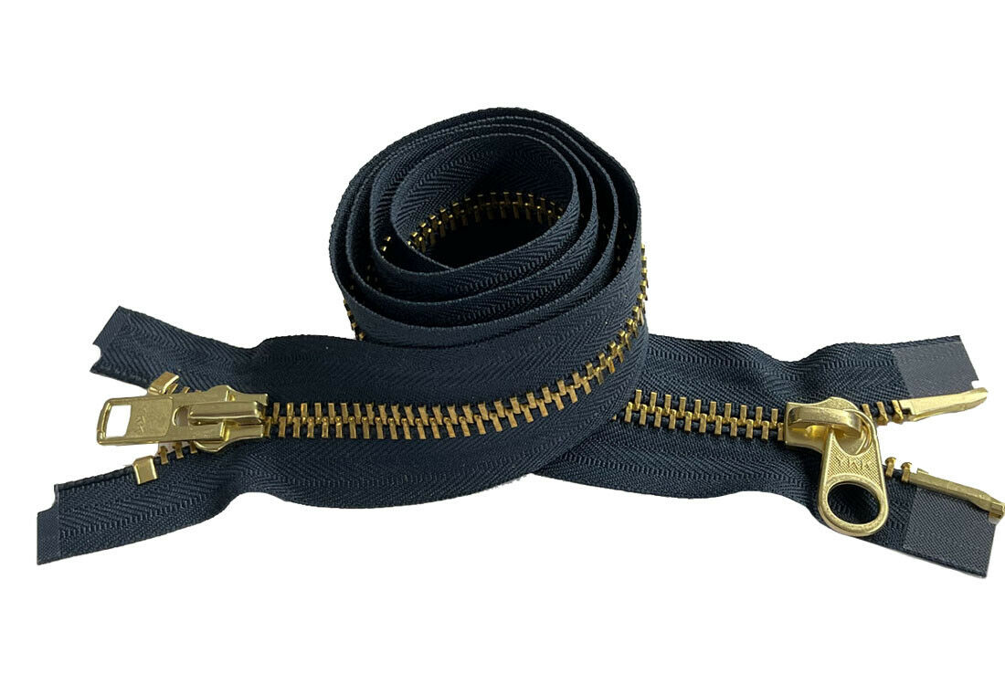 YKK® #10 "2-Way" Brass Separating - Extra Heavy - "Coveralls