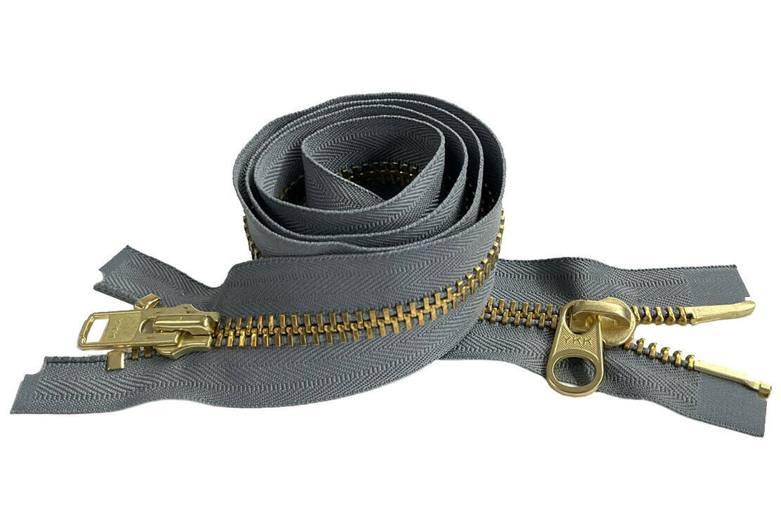 YKK® #10 "2-Way" Brass Separating - Extra Heavy - "Coveralls