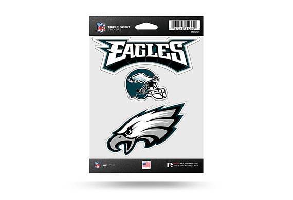 Philadelphia Eagles NFL 3 Pack Stickers