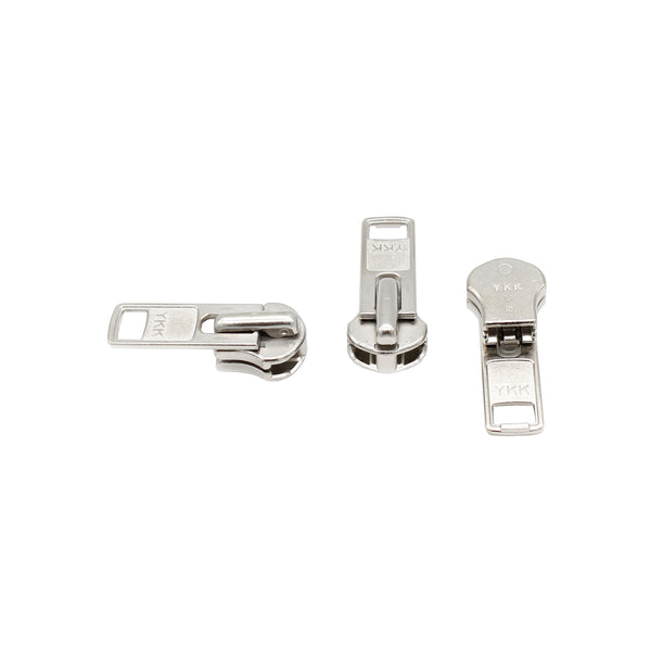 Zipper Repair Kit - #10 YKK Extra Heavy Aluminum Metal Sliders - 3 Sliders Per Pack - Made in The United States