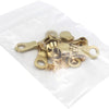 Zipper Repair Kit - #5 YKK Brass Donut Auto Lock Sliders - 5 Sliders Per Pack with Top & Bottom Stoppers Included - Made in The United States
