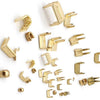 Zipper Repair Kit - #5 YKK Brass Auto Lock Sliders - 5 Sliders Per Pack with Top & Bottom Stoppers Included