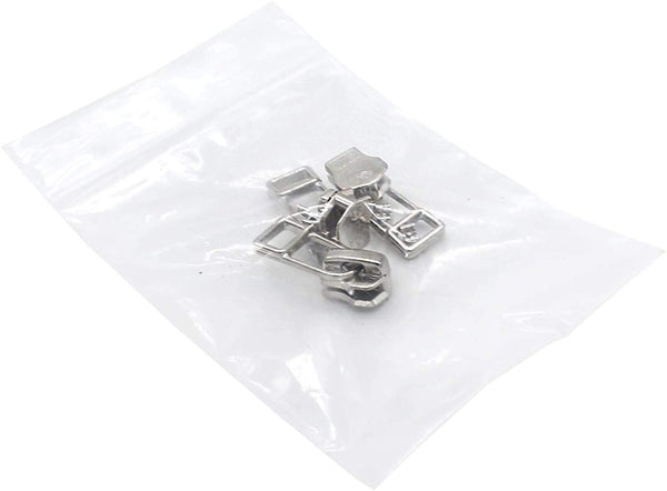 Zipper Repair Kit - #5 Aluminum YKK Zipper Pulls - Slider with Bell Pull Style - Fancy Zipper Slider Replacement - 12 Pulls Per Pack - Made in The United States