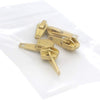 Zipper Repair Kit - #5 YKK Coil Brass Automatic Lock Jacket Sliders - 5 Sliders Per Pack - Made in The United States