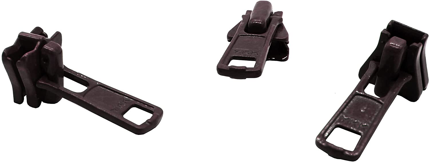 Zipper Repair Kit 5 YKK Vislon Reversible Sliders 3 Sliders 14 Top Stops  Made in the United States Color: Black -  Denmark