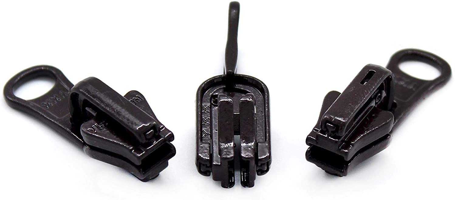 YKK Zipper Repair Kit 5 VISLON Auto-lock Sliders Suitable for Plastic  Molded 