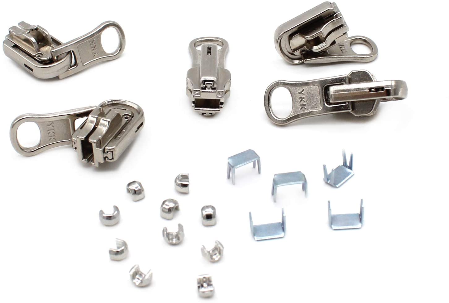 YKK Zipper Repair Kit Solution #5 Auto Lock Sliders Aluminum, Antique or  Brass