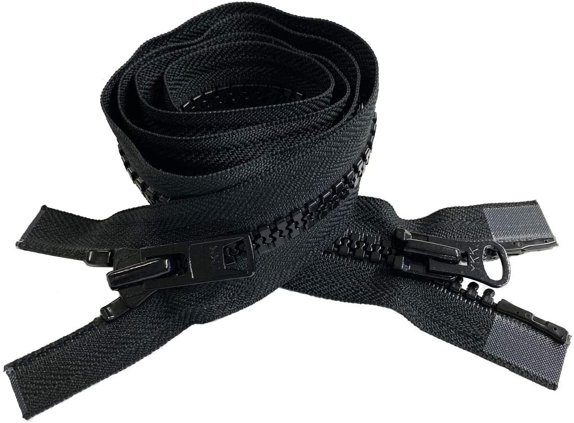 YKK #10 Molded Vislon 2-Way Extra-Heavy Separating Zippers