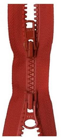 YKK #5 MT 2-Way Separating Zipper Old & New Style - 40 inch - Red
