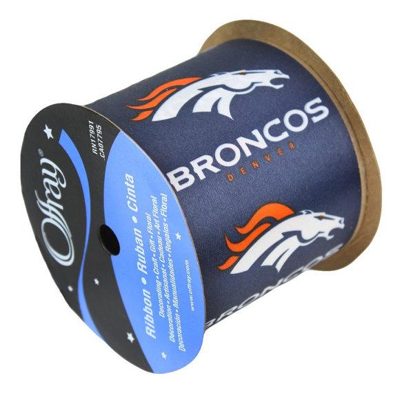 Broncos NFL Printed Ribbon