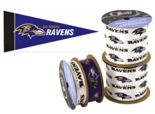 Ravens NFL Printed Ribbon