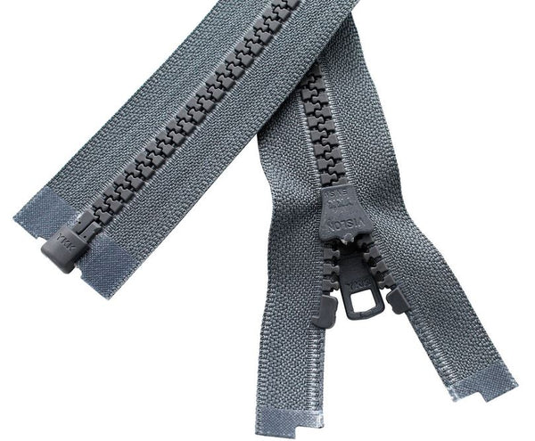 YKK® #5 Vislon Molded Plastic Separating Zippers - Stock Colors