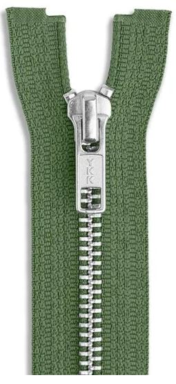 30 Inch Jacket Zipper YKK Number 5 Aluminum Metal Medium Weight